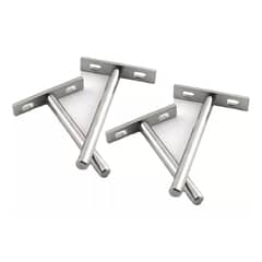 GENERICO - Soporte Oculto Repisa Flotante 7.5 cm 4 Piezas Inoxidable