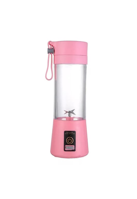 Batidora Licuadora Juguera Portátil USB Recargable 400 ML Rosa