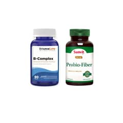 VITAMIN LIFE - B COMPLEX 90 TABLETAS VITAMINLIFE + PROBIO FIBER 60 CPS SUNVIT