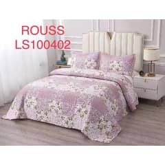 GENERICO - Cobertor Tipo Quilt de Verano Cubrecamas KING Rosa Floreado