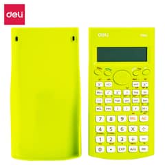 DELI - Calculadora científica de 240 funciones 165×88×23 mm verde