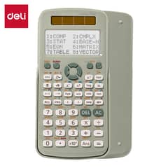 DELI - Calculadora científica 417 funciones libros de texto verde