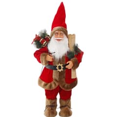 BAUL MAGICO - Viejo Pascuero Muñeco De Navidad 35 Cm Rojo
