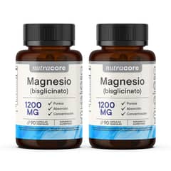 NUTRACORE - Bisglicinato De Magnesio 180 Cápsulas 1200mg de