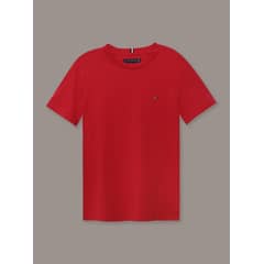 TOMMY HILFIGER - Polera De Niño Essential Cotton Rojo