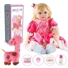 SWEET PEA - Bebe Reborn Ricitos D Oro Muñec Real Silicona 60cm