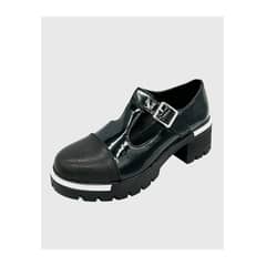DINASTELLA - Zapato para mujer con taco bajo Mary jane Negro