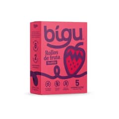 BIGU - CAJA ROLLO FRUTILLA DESHIDRATADA 125g