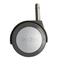 ROSEN - RUEDA LOGO SIN FRENO PARA CAMA VÁSTAGO 1.2 CM