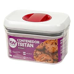 KITCHENWARE - CONTENEDOR HERMÉTICO RECTANGULAR 850ML TRITAN -