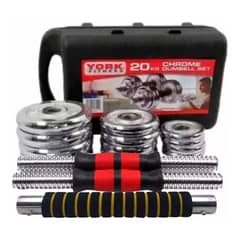 SDFIT - Set Mancuernas De 20kg Maleta Disco Fierro