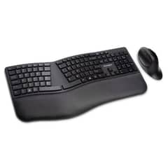 KENSINGTON - Teclado y Mouse Pro Fit Ergo Inalámbricos Dongle USB Negro
