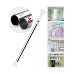 GENERICO - Barra Extensible Para Cortina De Ducha Acero Blanco