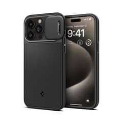 SPIGEN - Carcasa Optik Armor Magfit para iPhone 15 Pro Max