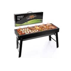 ANGELES DEL HOGAR - PARRILLA DE CARBON PORTATIL PLEGABLE DE MESA PICNIC VIAJES