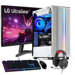 HYPERPC - PC GAMER Blanco + MONITOR 24 + Perif: AMD RYZEN 5 8400 32Gb 2Tb RTX 4060 WiFi
