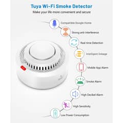 SMART ALARM - Detector de Humo Inteligente Wifi Alarma De Incendios