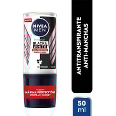 NIVEA - DESODORANTE ROLLON B&W MAXIMA PROTECCION MEN X 50 ML.-