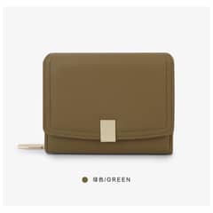 DANWEILE - Cartera de mujer de color sólido con diseño de nicho de moda - Verde