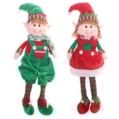 TIOZONEY - 2pcs Muñecos de peluche de Navidad elfo elfos para niños