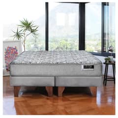 LATAM HOME - Cama Europea Cannon Zen Urban 2 Plazas Gris Firme