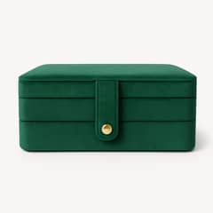 SILENE - Joyero organizador terciopelo verde