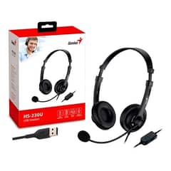 GENIUS - AUDIFONO HS-220U USB CON MICROFONO