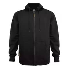 GENERICO - Polerón Negro Con Cierre Para Hombre - Tallas S a 3XL