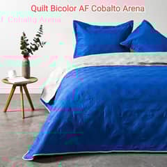 CANNON - Quilt de Verano AF 1.5 Plaza. Bicolor Cobalto Arena