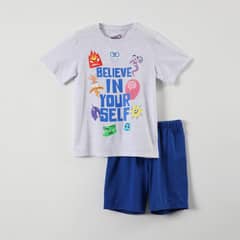 DISNEY - Pijama Corto Unisex Infantil Intensamente Gris