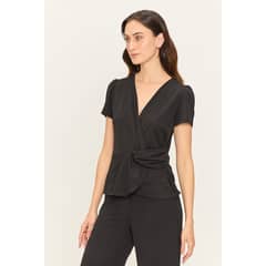 ASH - Polera Manga Corta Negro Mujer