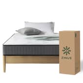 ZINUS - Colchón 2 Plazas 150x190x20cm Espuma y Resortes Pocket