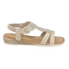 CHALADA - Sandalias Mujer Dorado Casual Alka-1