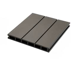 KLIK - Pack de 5 Revestimientos Siding WPC exterior Color Gris Oscu
