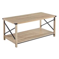 PANDALINO - Mesa de Centro de Madera con Estilo Granero