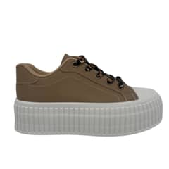 CHICBOMB - Zapatillas Beige Animal Print