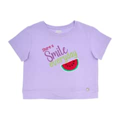 BUBBLE GUMMERS - Polera Manga Corta Niña Bubblegummers Alheli Lila Teens