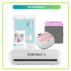 SILHOUETTE - Portrait 3 + estampadora 24x24 hoby press S113