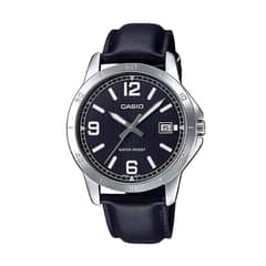 CASIO - Reloj Mtp-V004l-1b Hombre Analogo Cuero