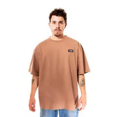 SPITFIRE - Polera Manga Corta Café Genderless