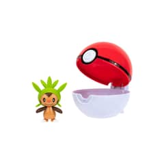 POKEMON - POKEBOLA CON FIGURA - CHESPIN & POKEBALL