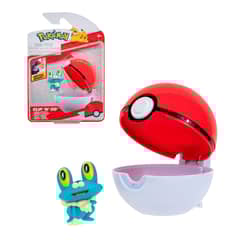 POKEMON - POKEBOLA CON FIGURA - FROAKIE & POKEBALL