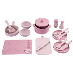 BEBESIT - Cocina de Juguete Montessori Silicona Rosada