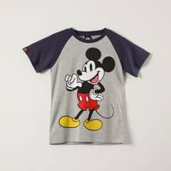 DISNEY - Polera Manga Corta Niño Mickey Gris and Blue