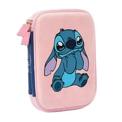 MOOVING - Estuche tipo cartuchera Grande Doble Cierre Stitch