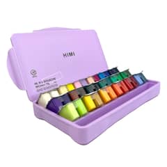 HIMI - SET GOUACHE 36 COLORES / 12GR ESTUCHE MORADO