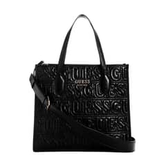 GUESS - Cartera Silvana 2 Compartment Tote Negro