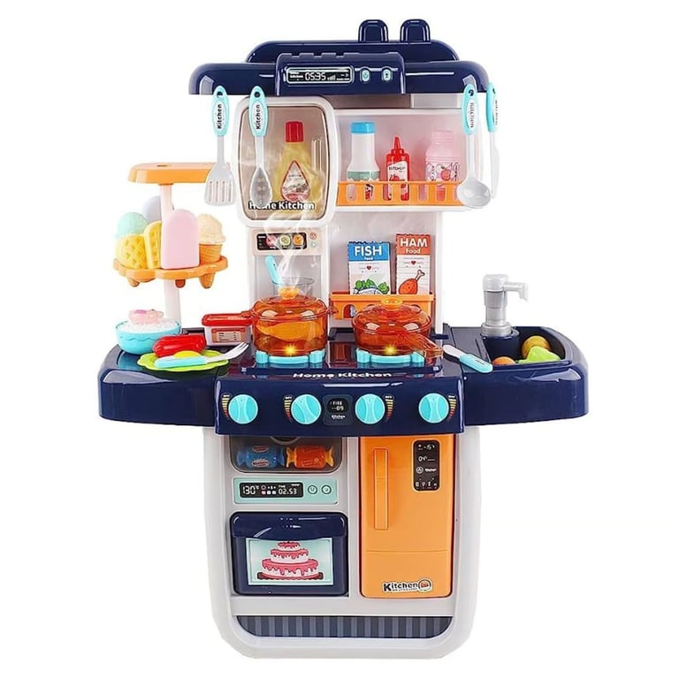 Set De Cocina Juguete Con Luz Sonido Agua Vapor Ninas