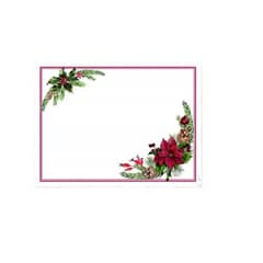 MI DECO HOME CADA DETALLE IMPORTA - SET 6 MANTEL INDIVIDUAL RECTANGULAR FLOR DE NAVIDAD