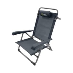 NATIONAL GEOGRAPHIC - Silla Plegable Playa Almohada Naples Gris